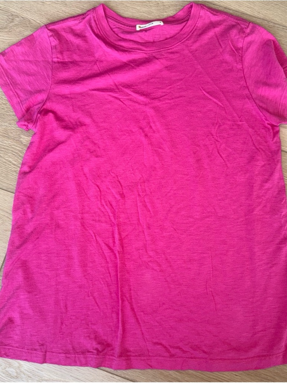 Marine Layer Short Sleeve Tee in Vibrant Pink